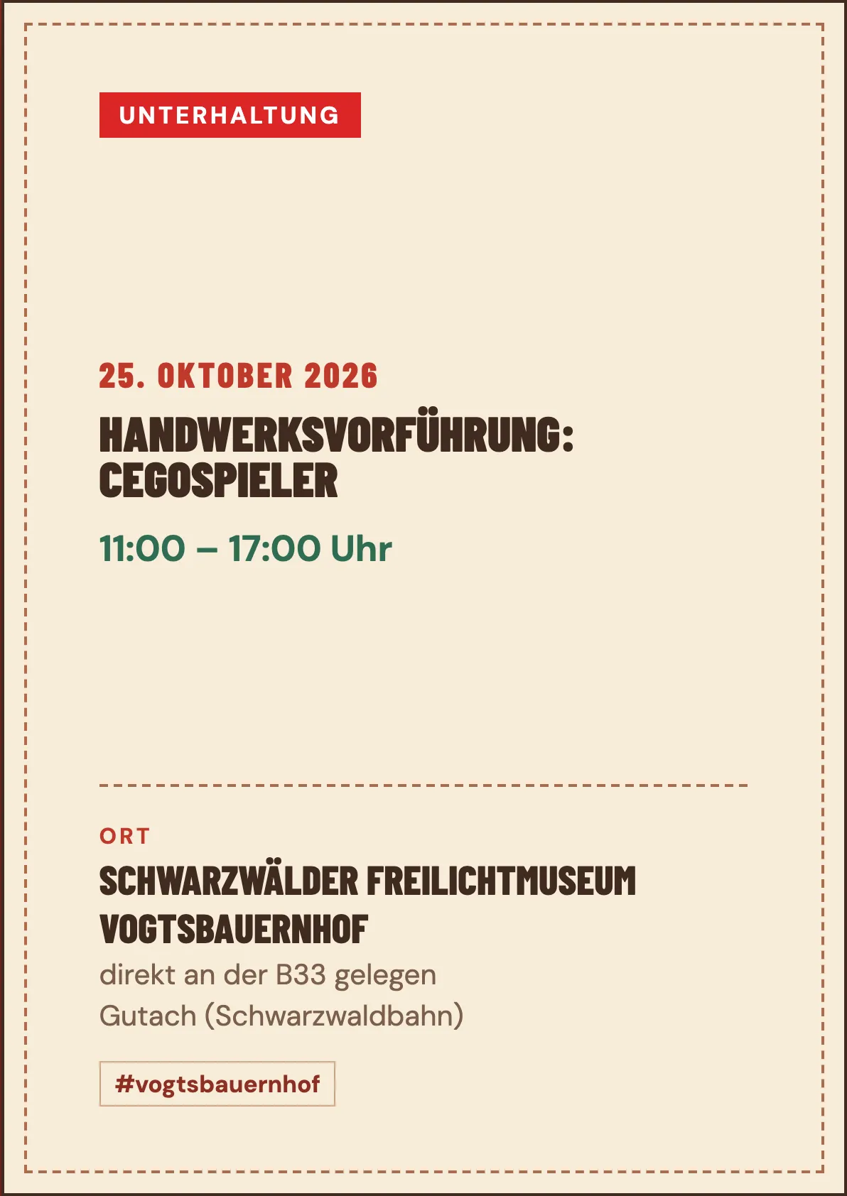 Veranstaltungsflyer