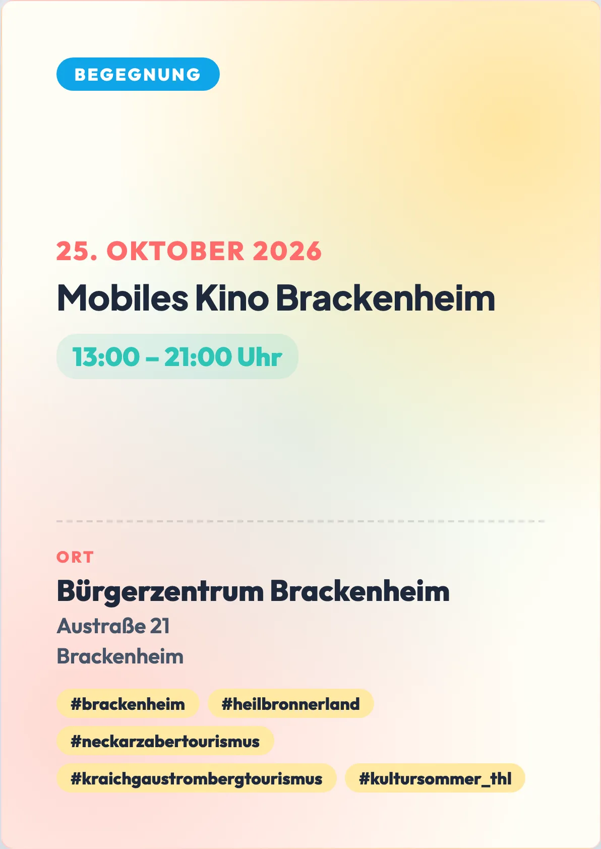 Veranstaltungsflyer