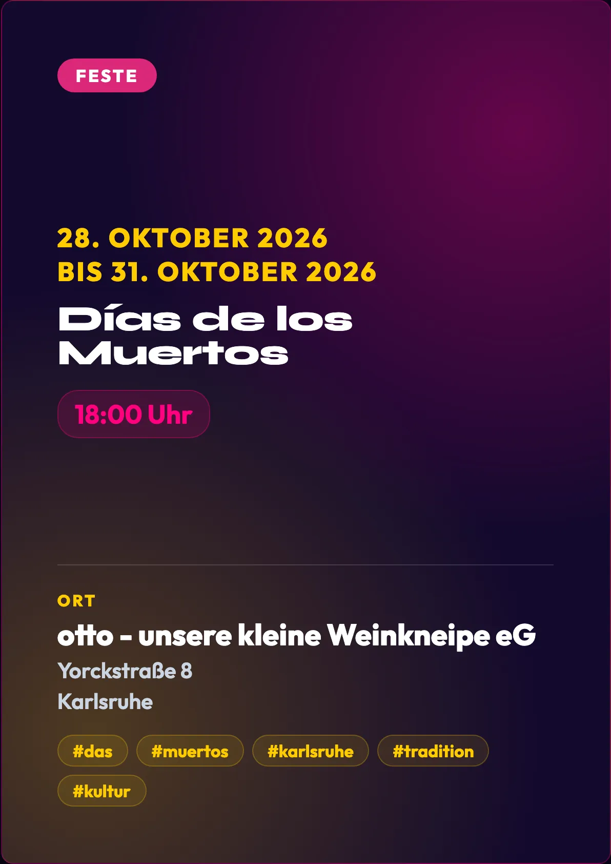 Veranstaltungsflyer