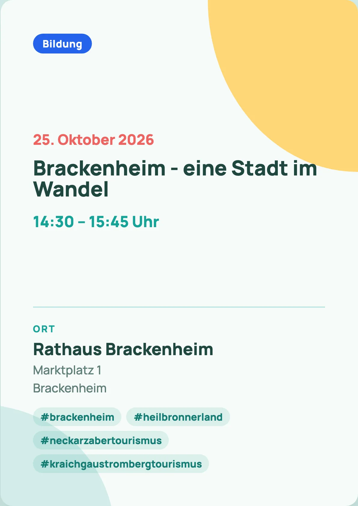 Veranstaltungsflyer