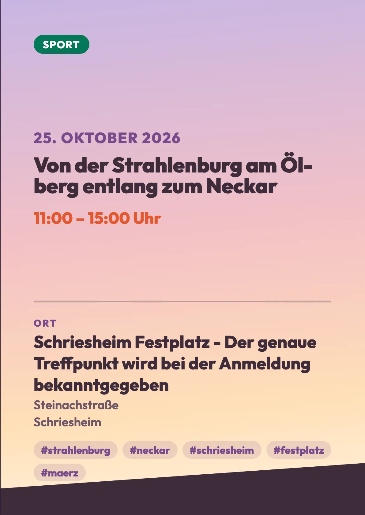 Veranstaltungsflyer