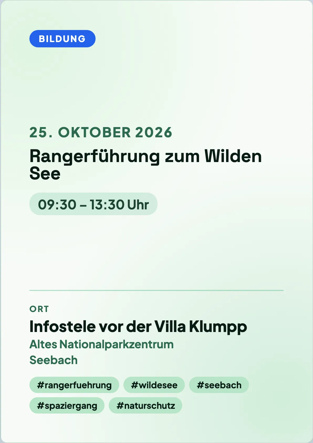 Veranstaltungsflyer