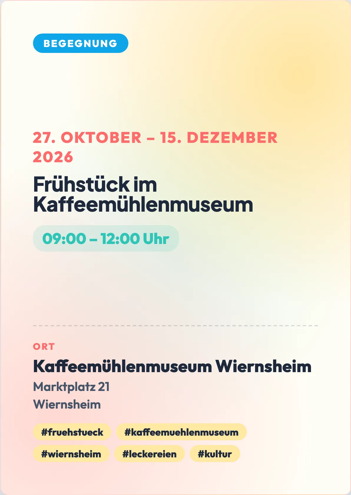 Veranstaltungsflyer