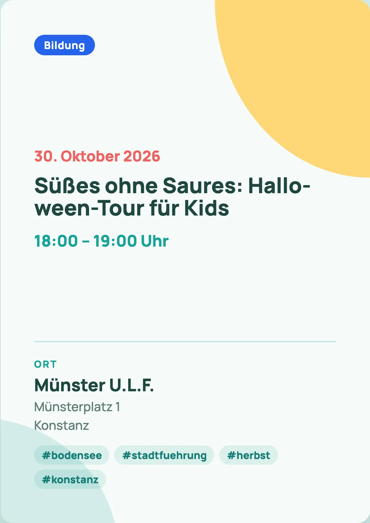 Veranstaltungsflyer