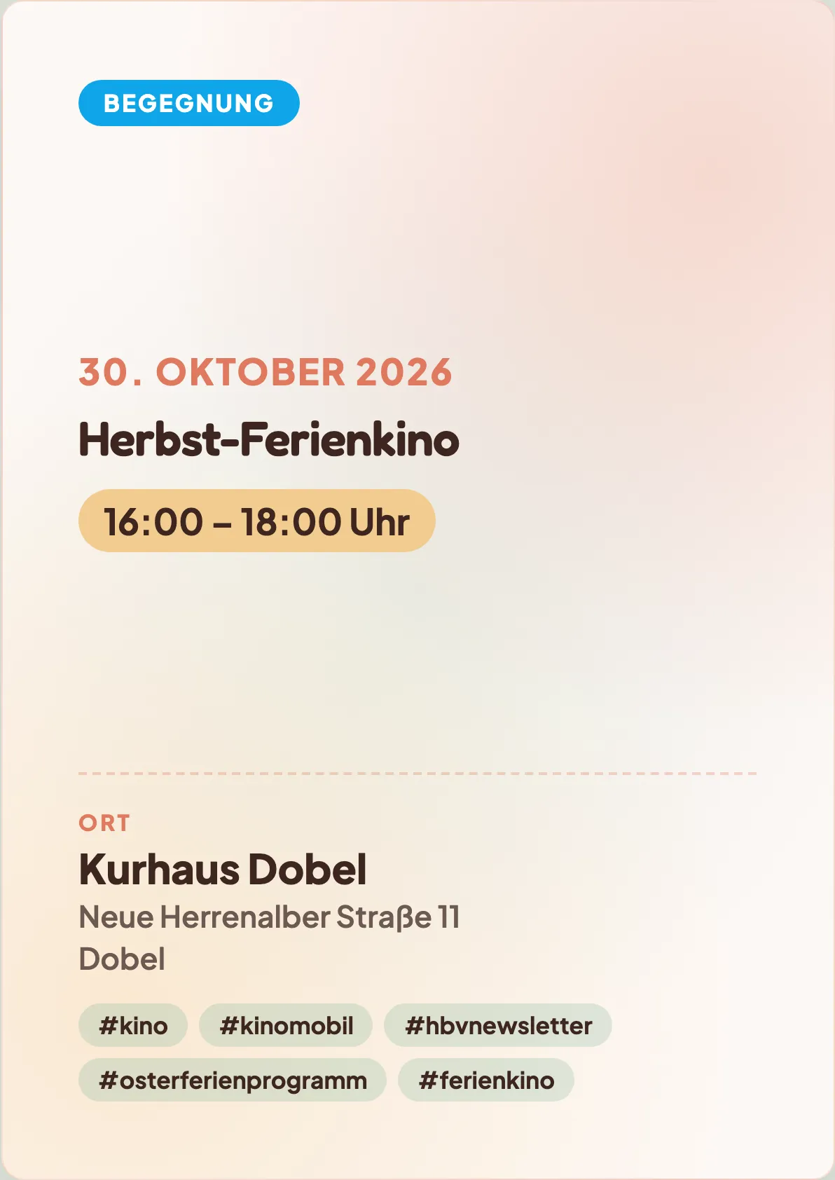Veranstaltungsflyer