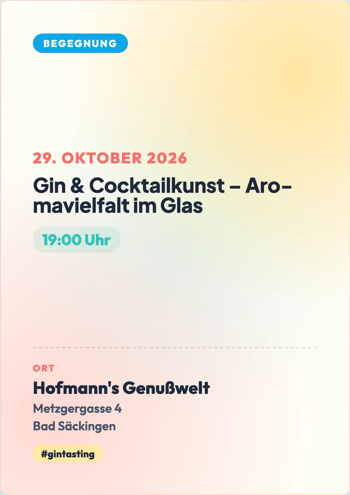 Veranstaltungsflyer