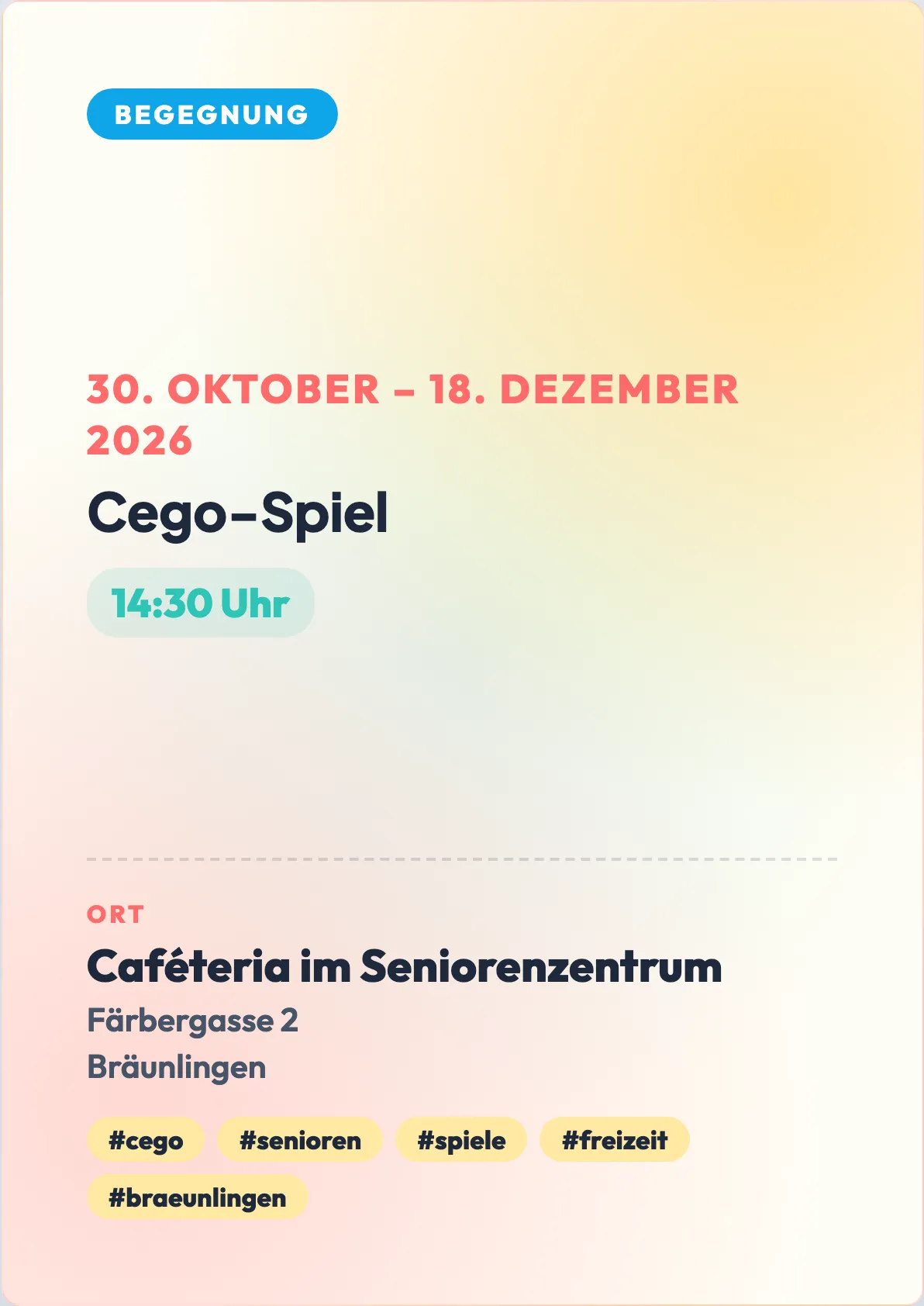 Veranstaltungsflyer