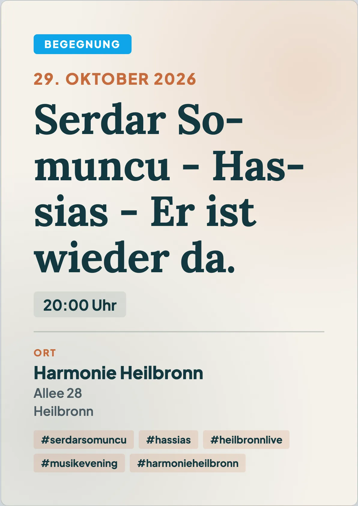 Veranstaltungsflyer