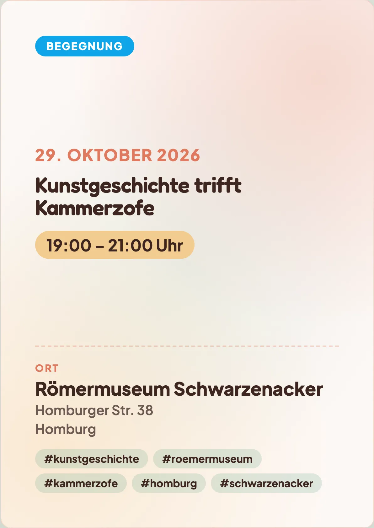 Veranstaltungsflyer