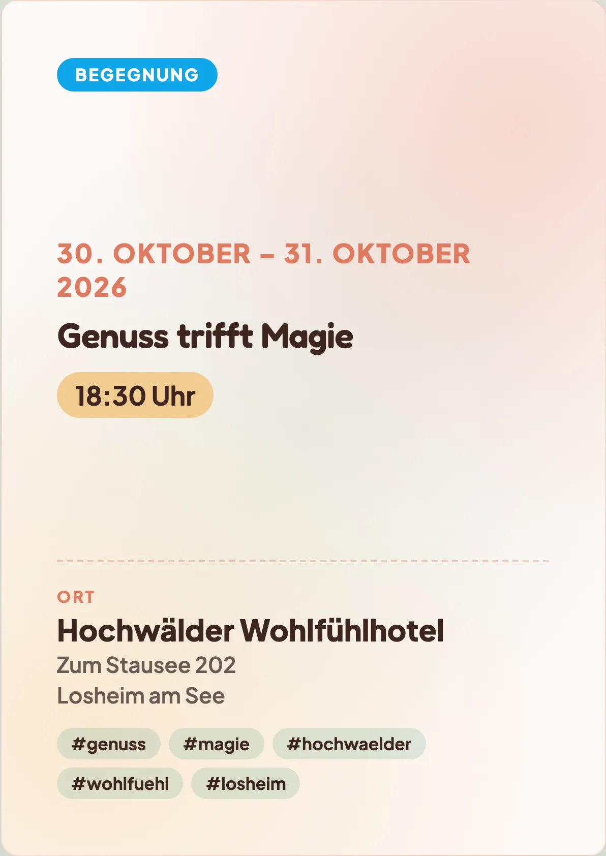 Veranstaltungsflyer