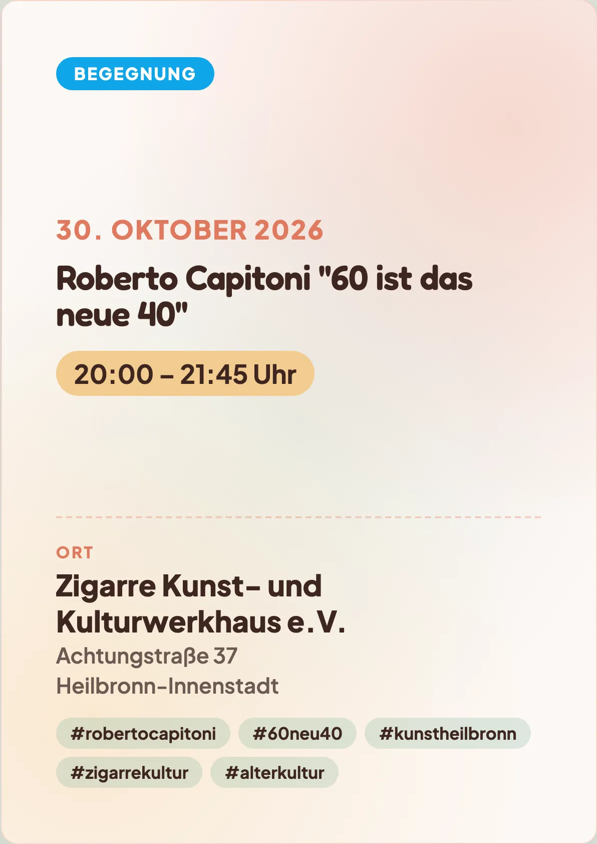 Veranstaltungsflyer