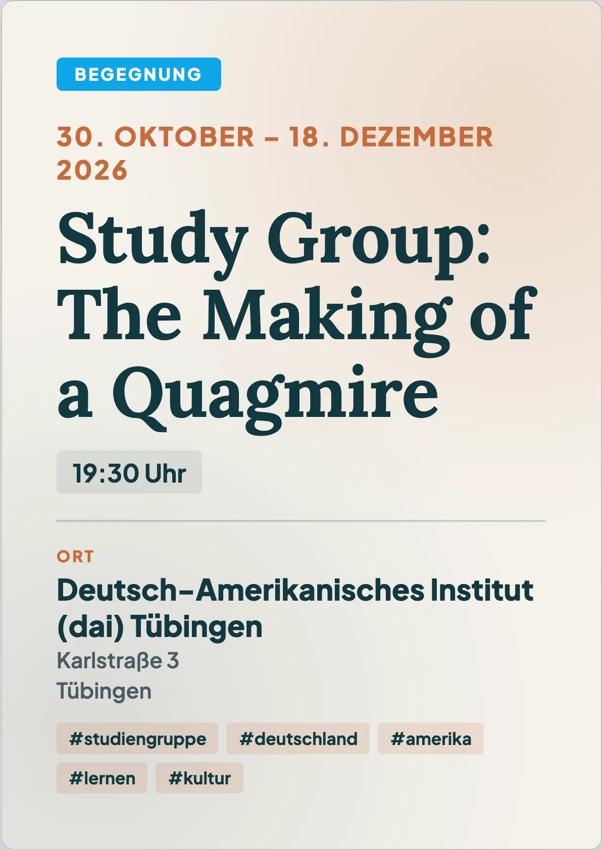 Veranstaltungsflyer