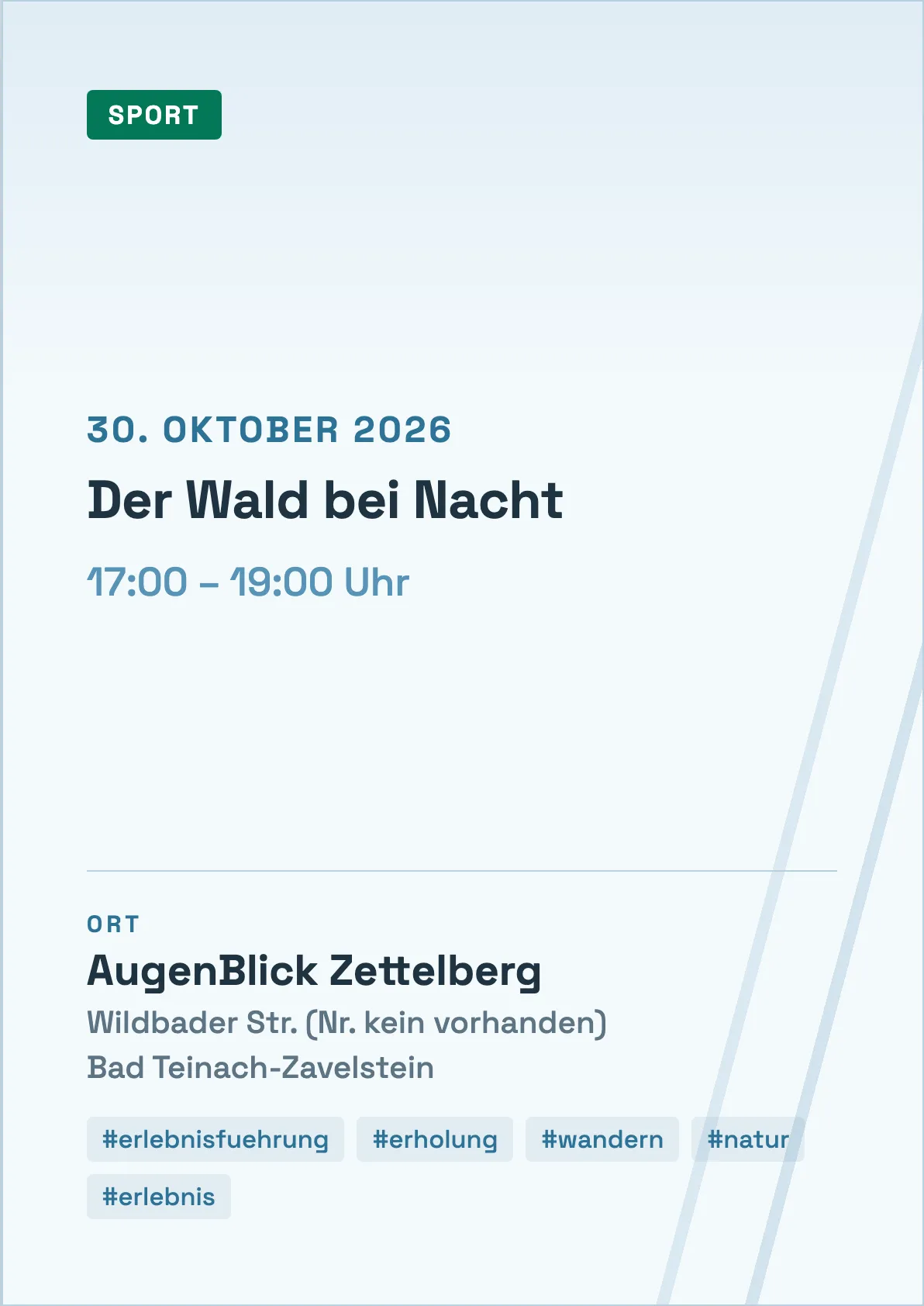 Veranstaltungsflyer