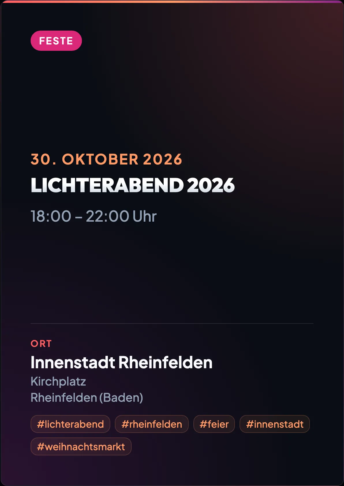 Veranstaltungsflyer