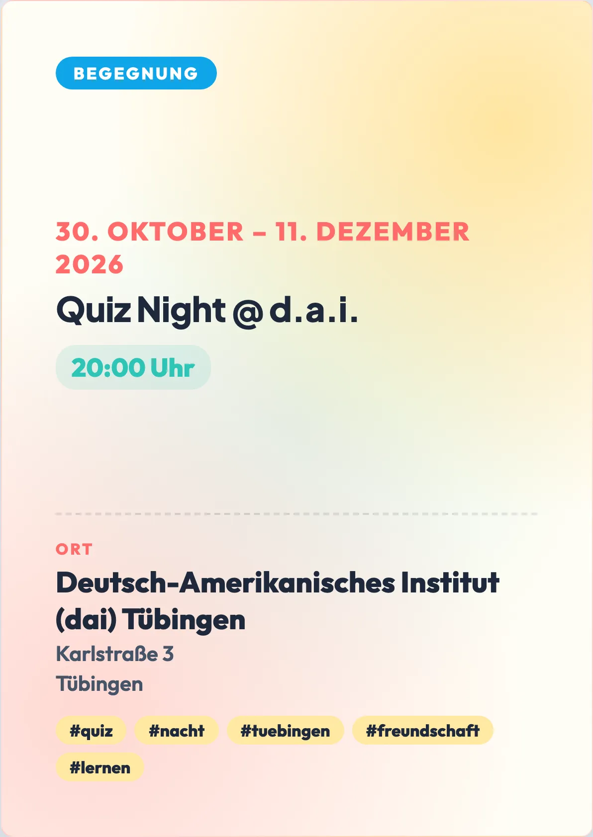Veranstaltungsflyer
