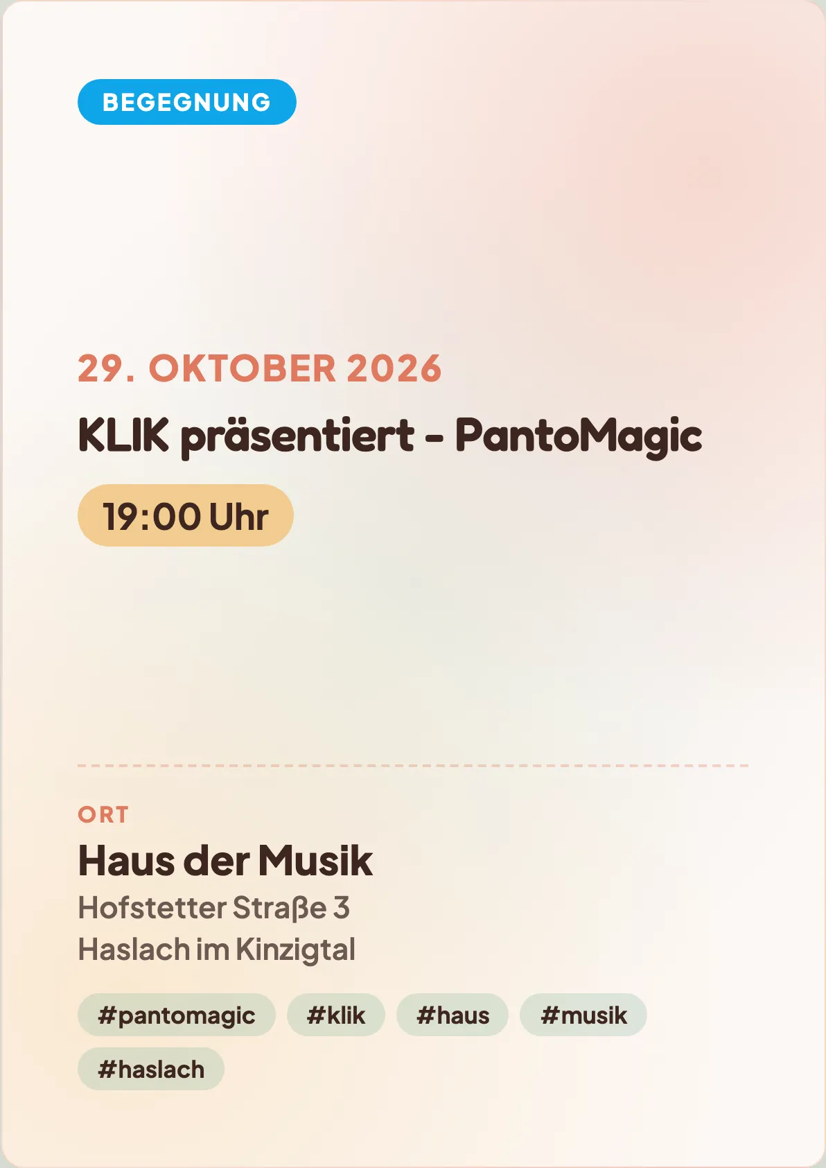 Veranstaltungsflyer