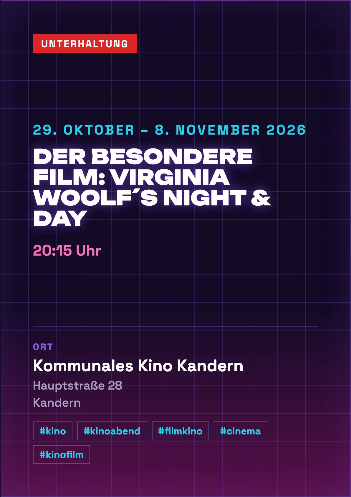 Veranstaltungsflyer