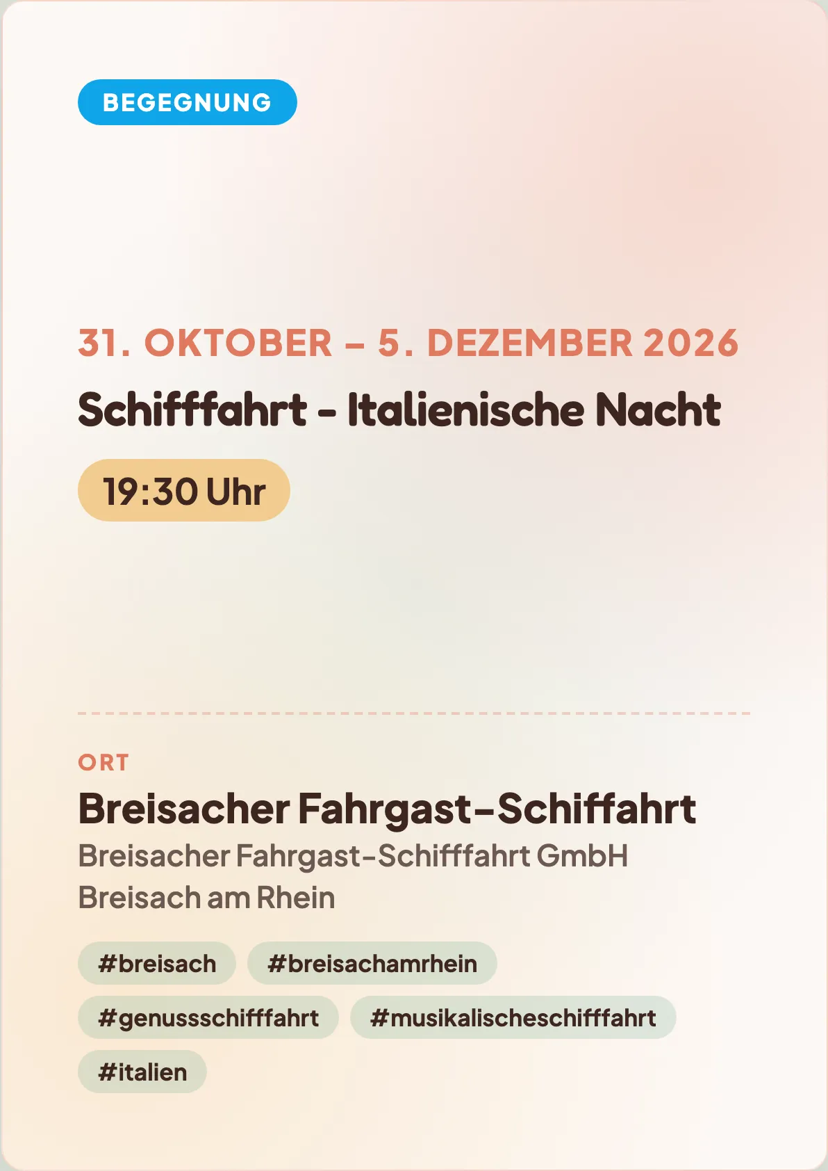 Veranstaltungsflyer