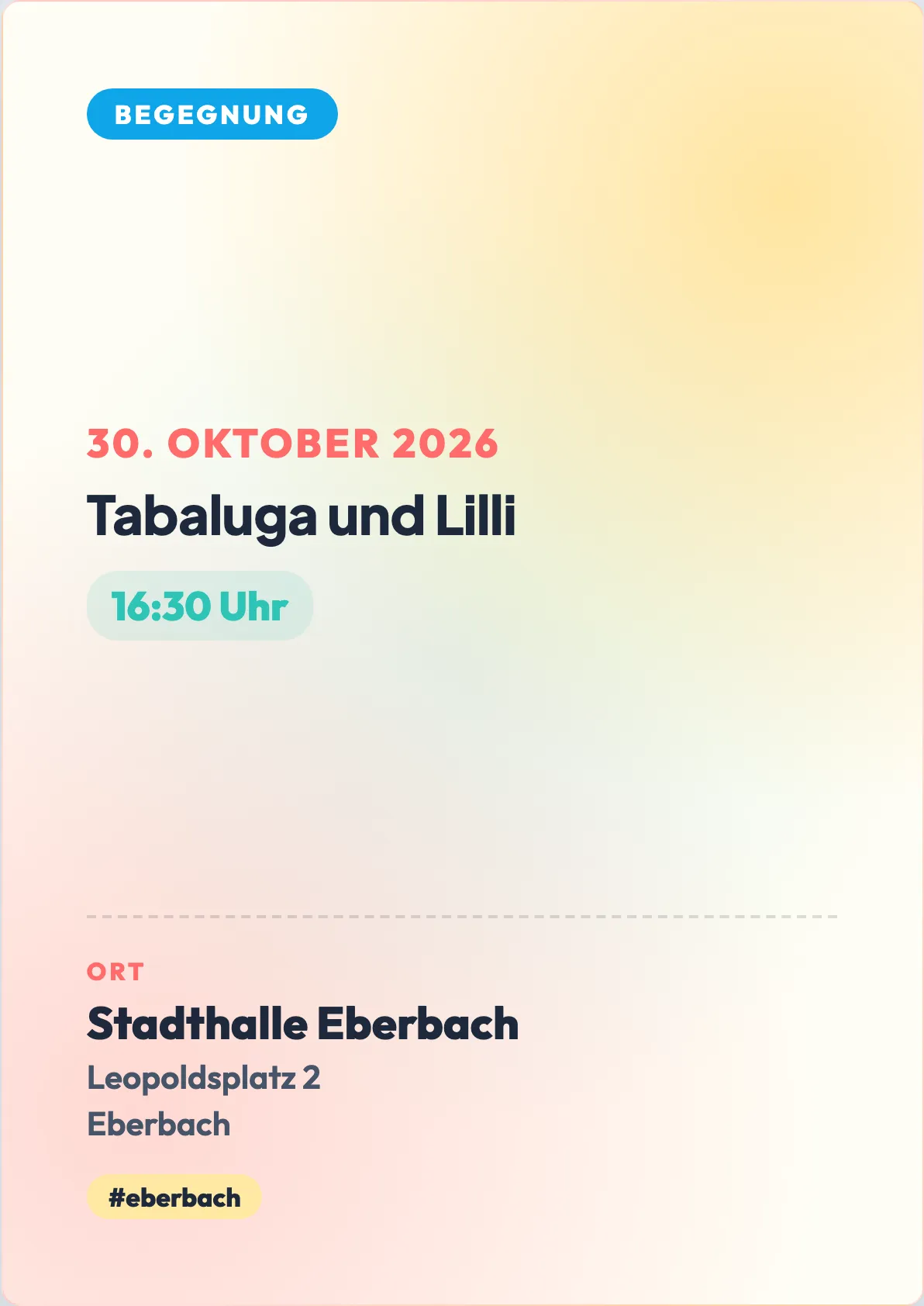 Veranstaltungsflyer