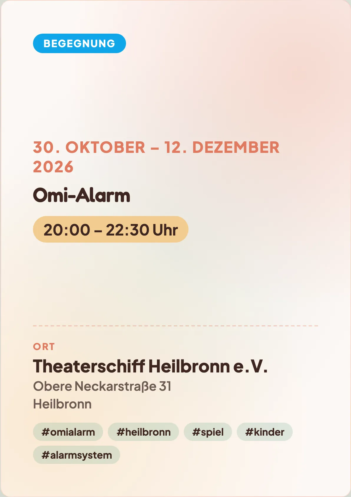 Veranstaltungsflyer