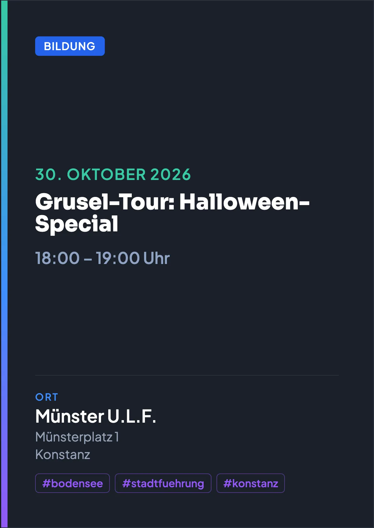 Veranstaltungsflyer