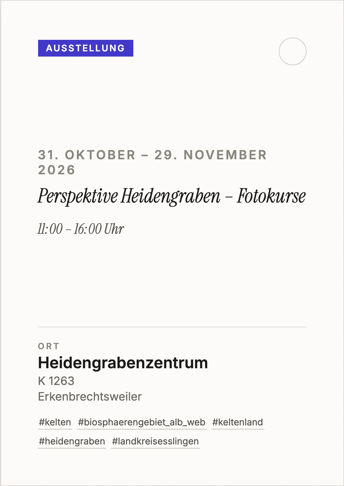 Veranstaltungsflyer