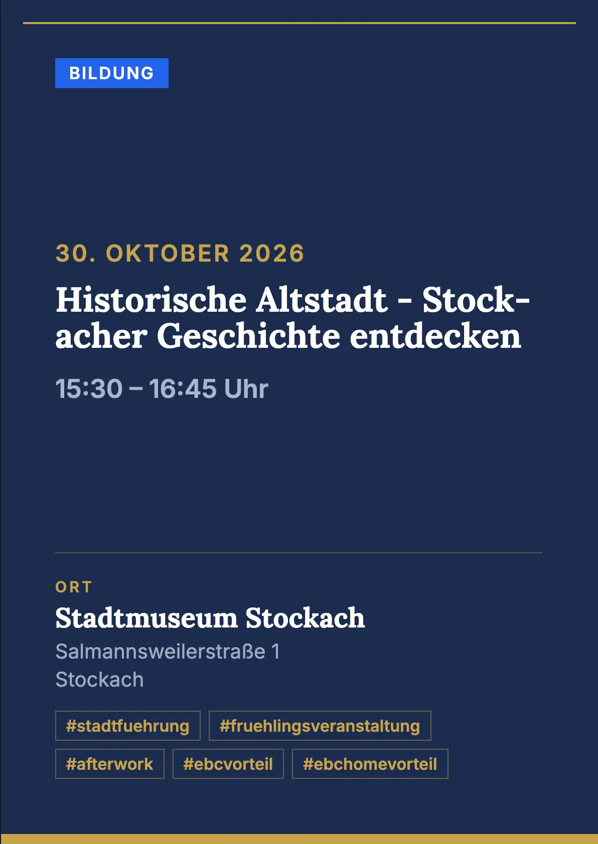 Veranstaltungsflyer