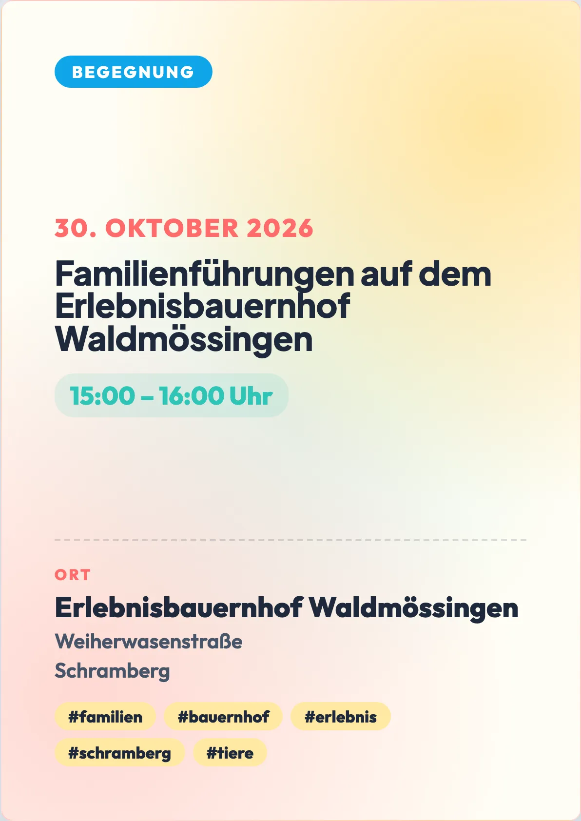 Veranstaltungsflyer