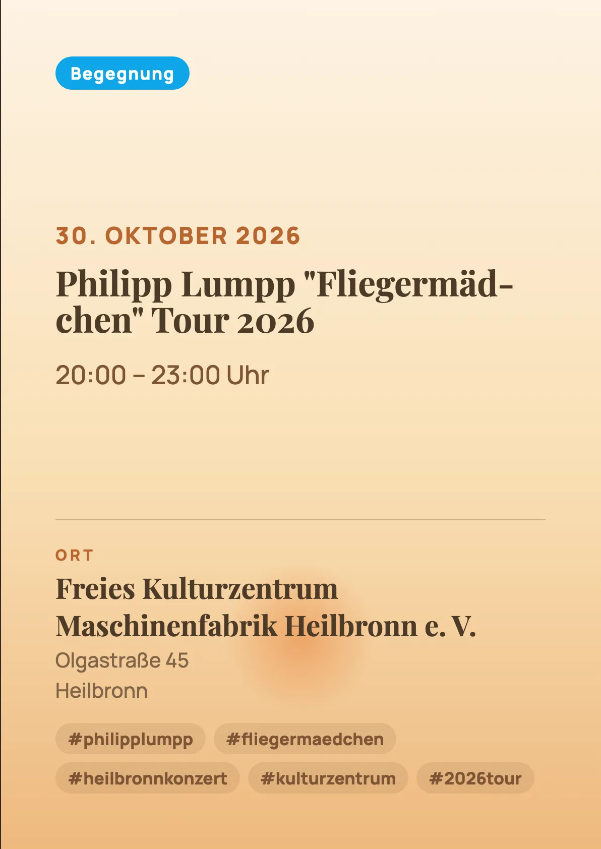 Veranstaltungsflyer