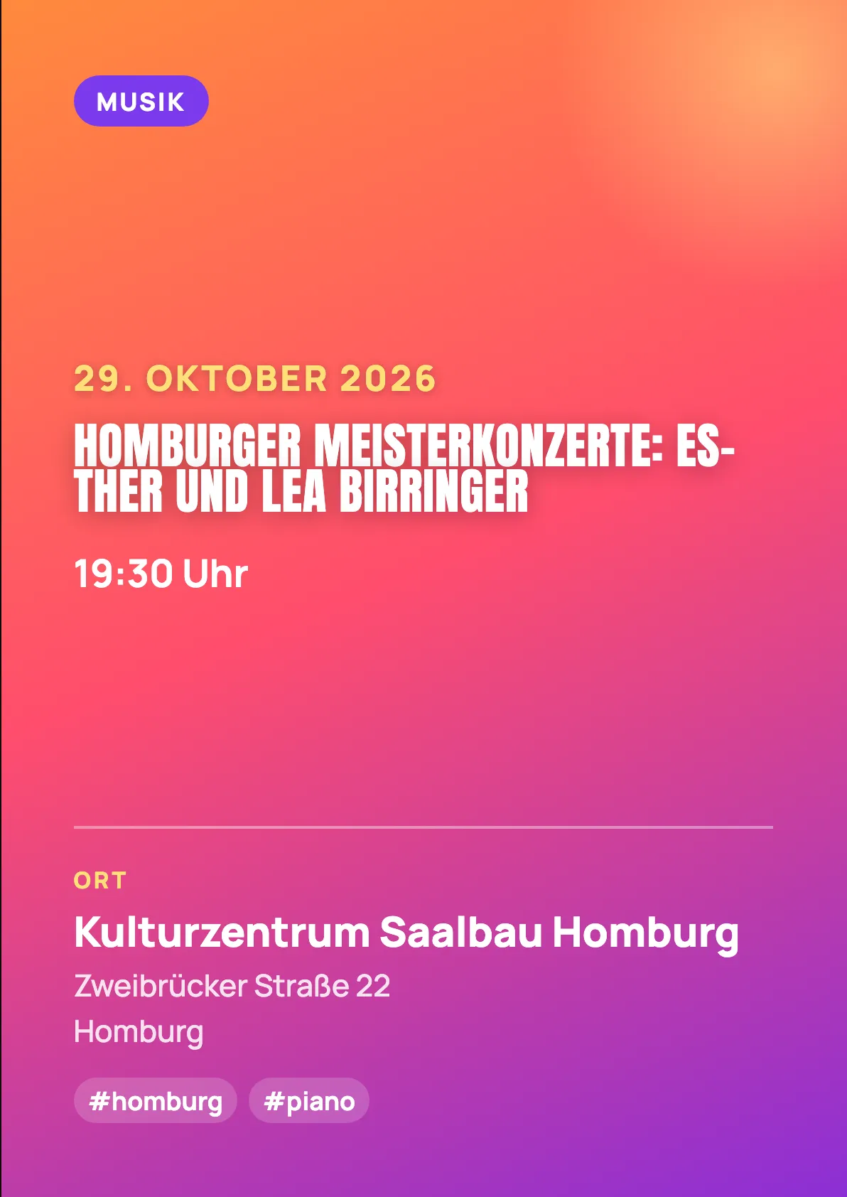 Veranstaltungsflyer