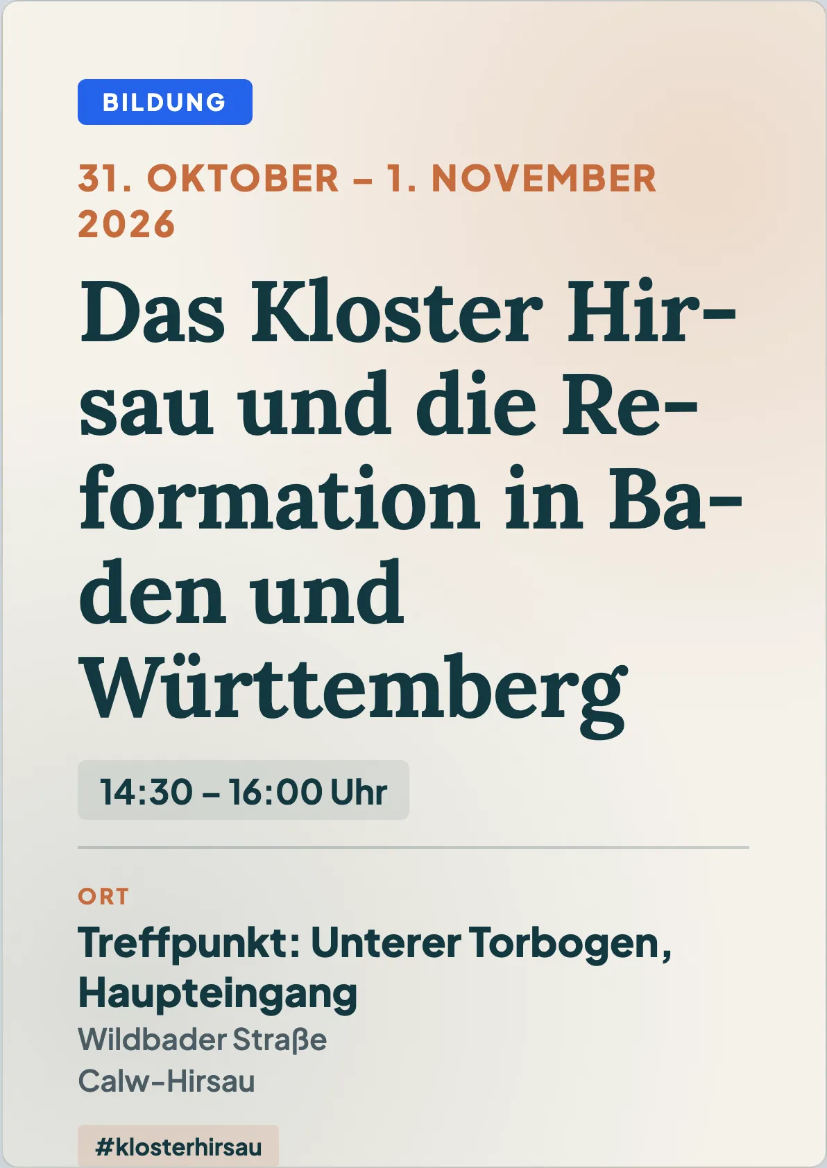 Veranstaltungsflyer