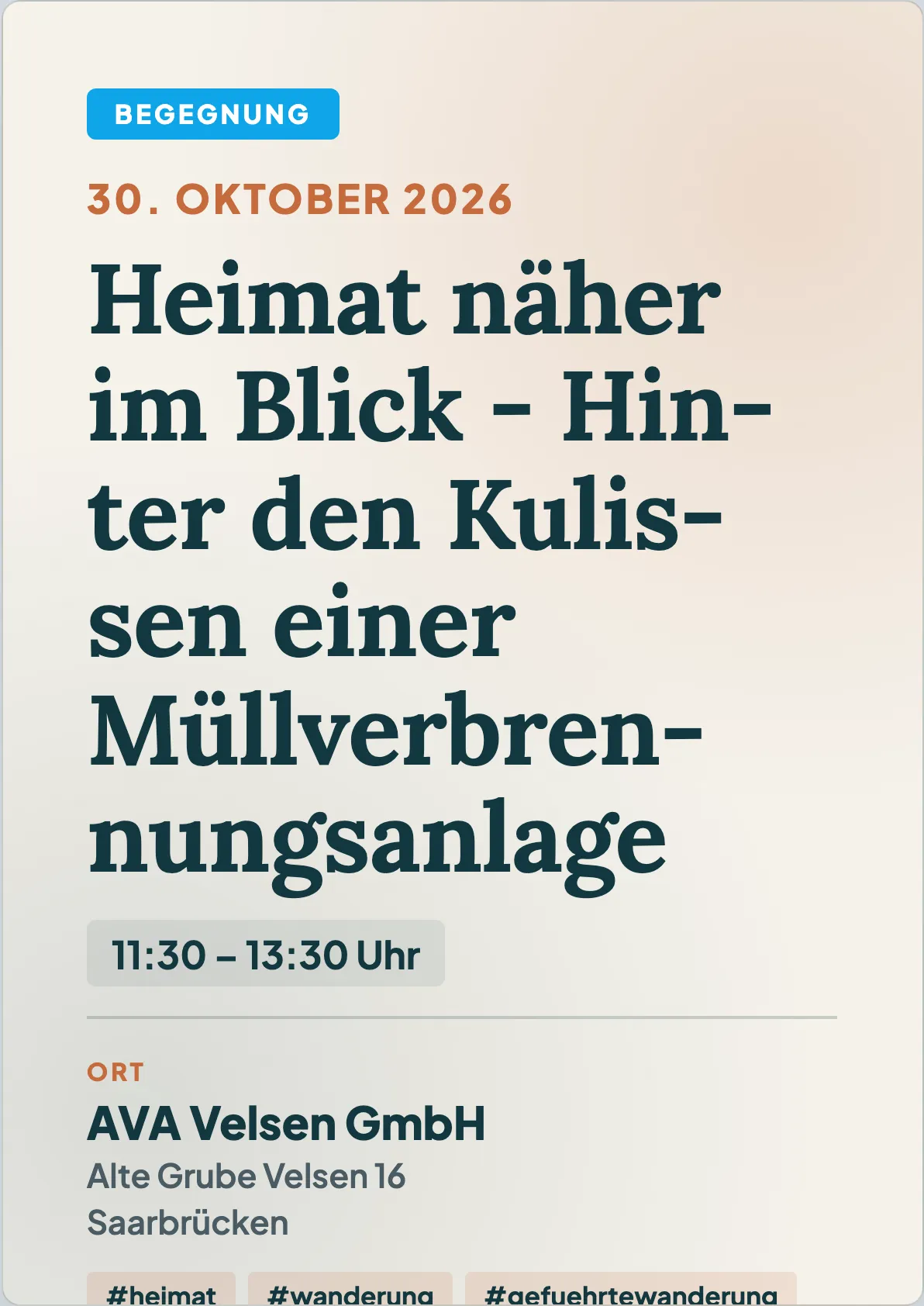 Veranstaltungsflyer