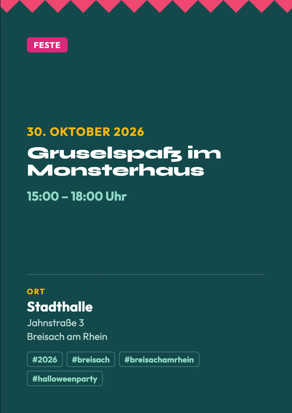 Veranstaltungsflyer