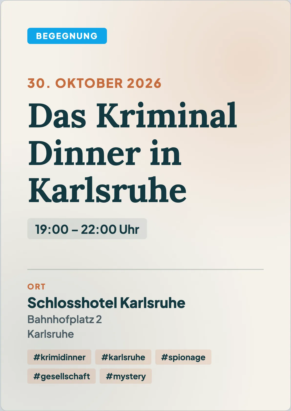 Veranstaltungsflyer