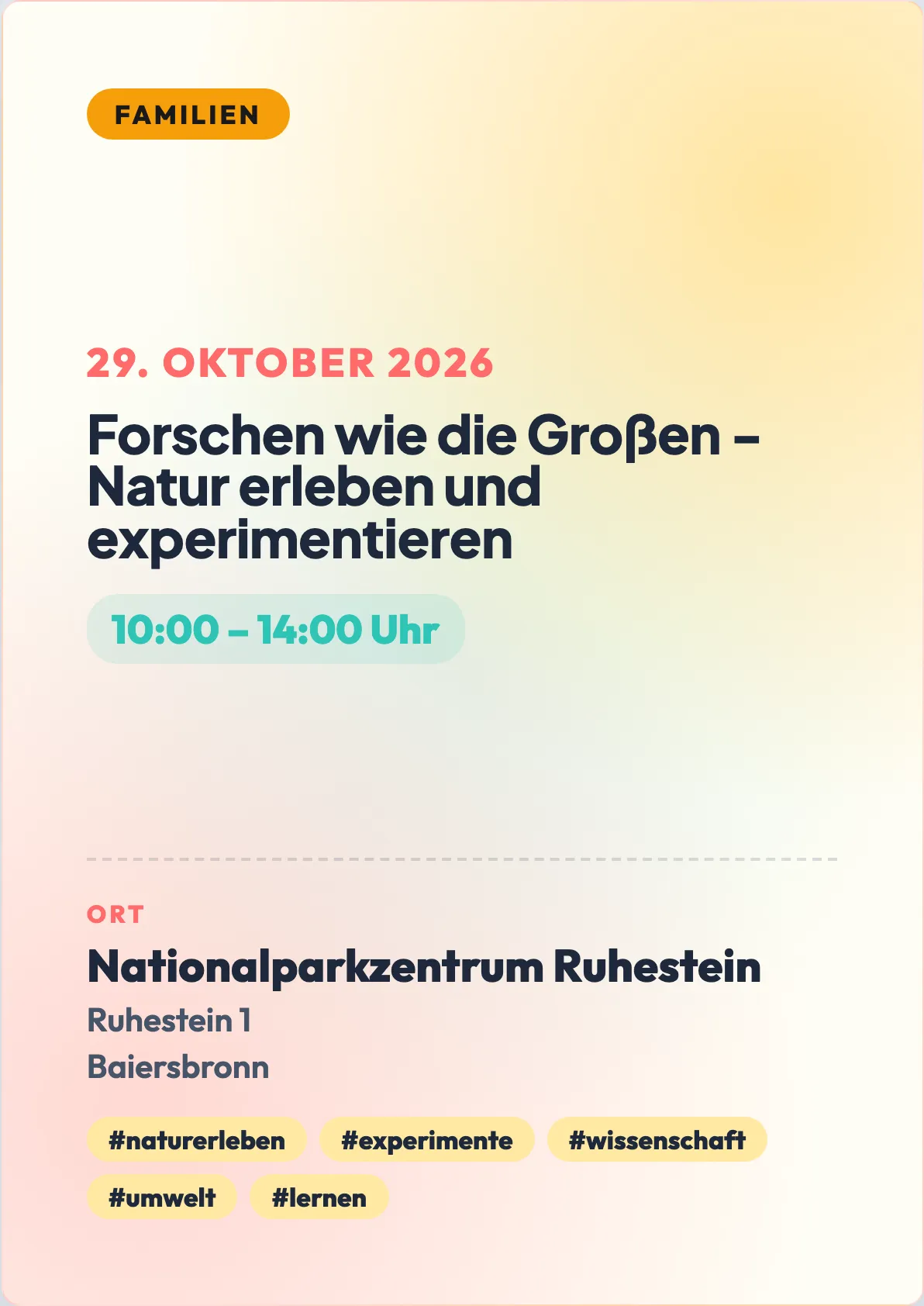 Veranstaltungsflyer