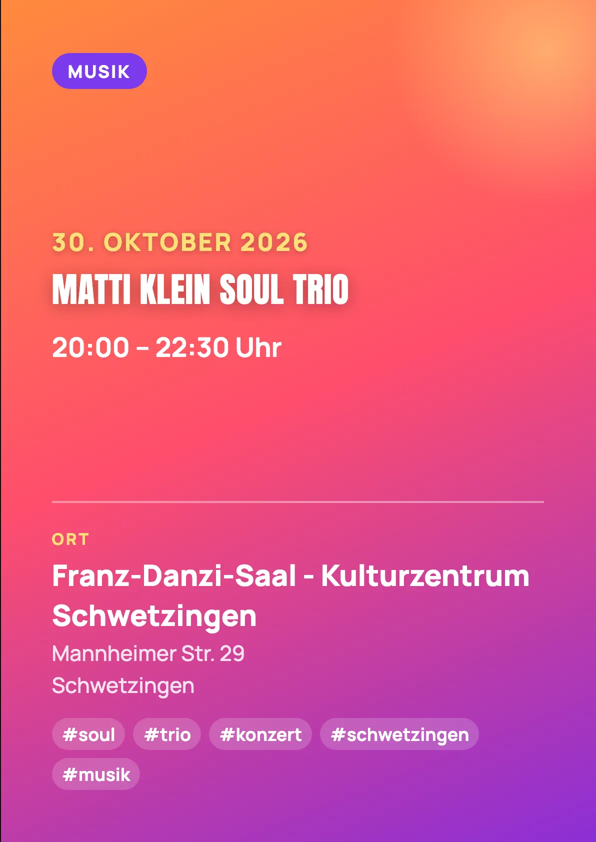 Veranstaltungsflyer