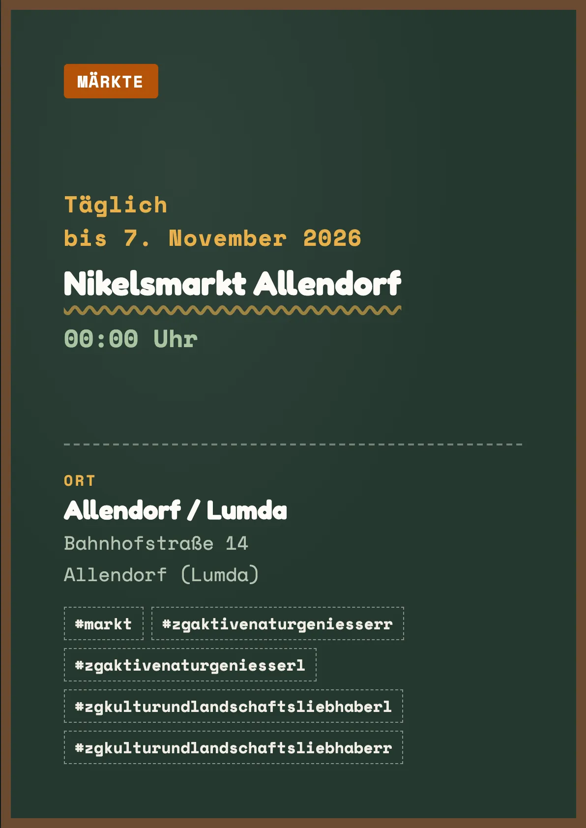 Veranstaltungsflyer