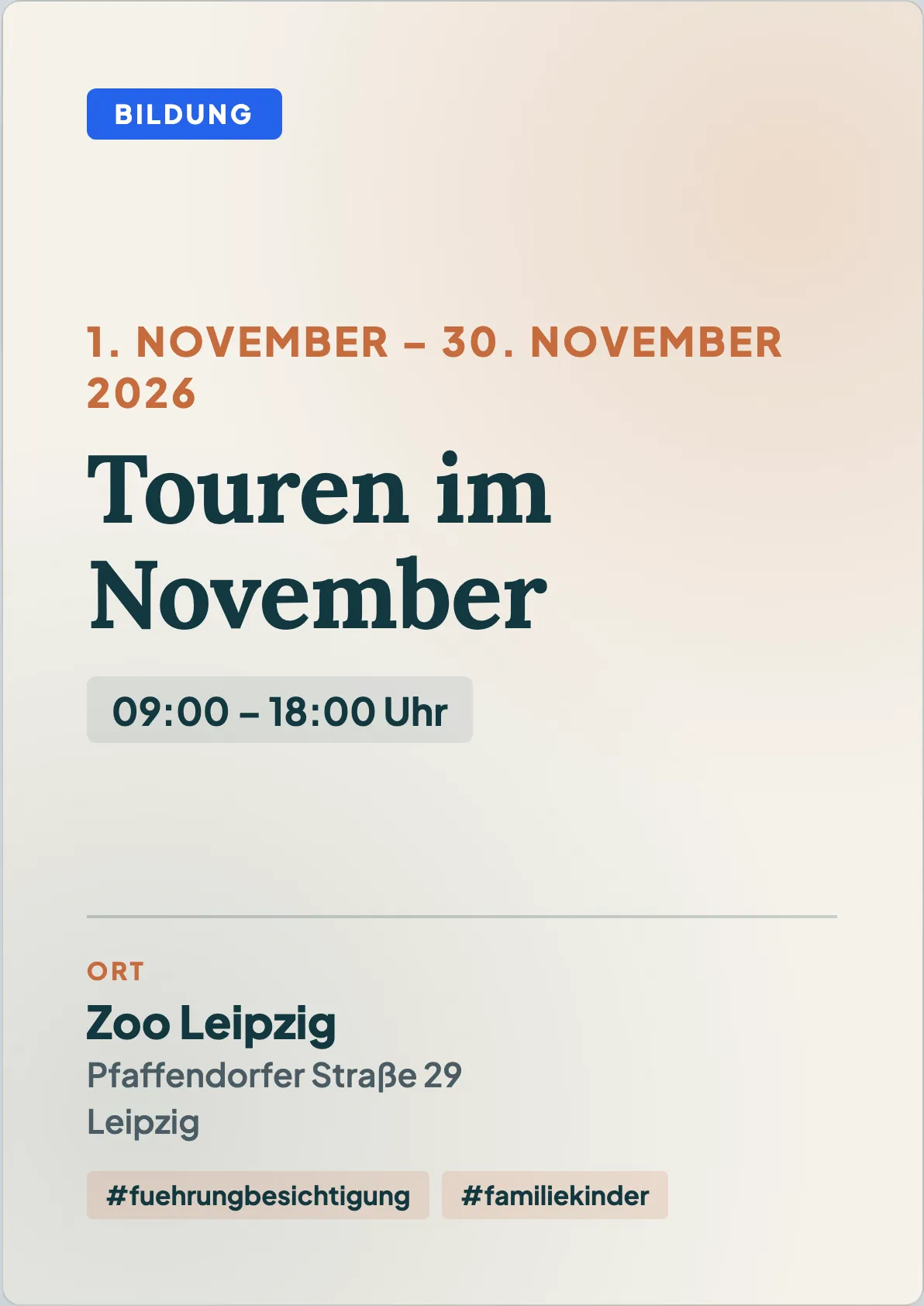 Veranstaltungsflyer