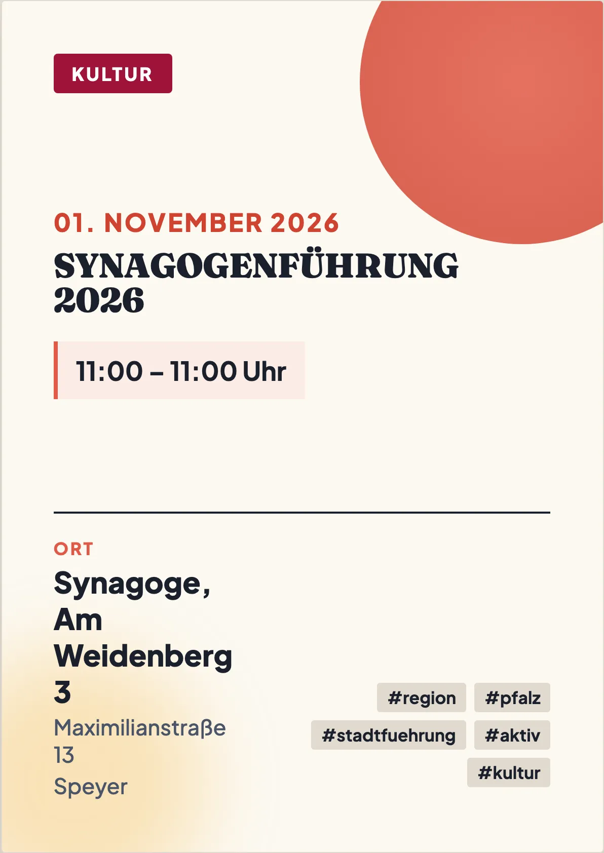 Veranstaltungsflyer