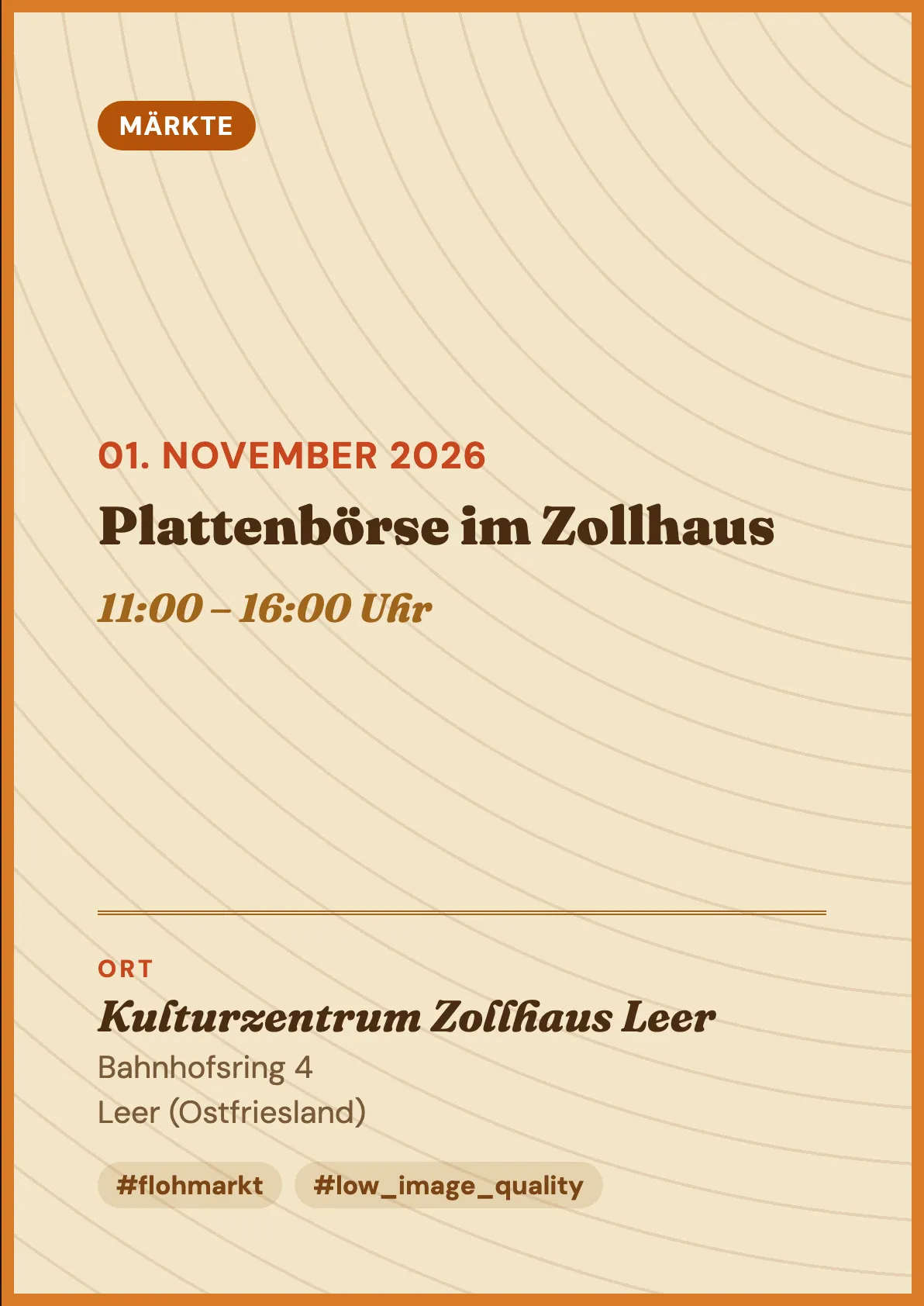 Veranstaltungsflyer