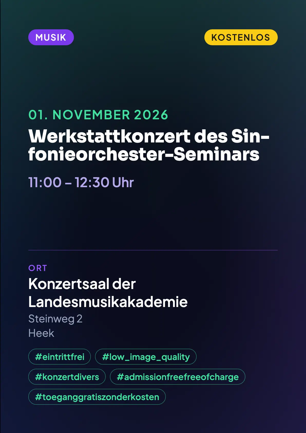Veranstaltungsflyer
