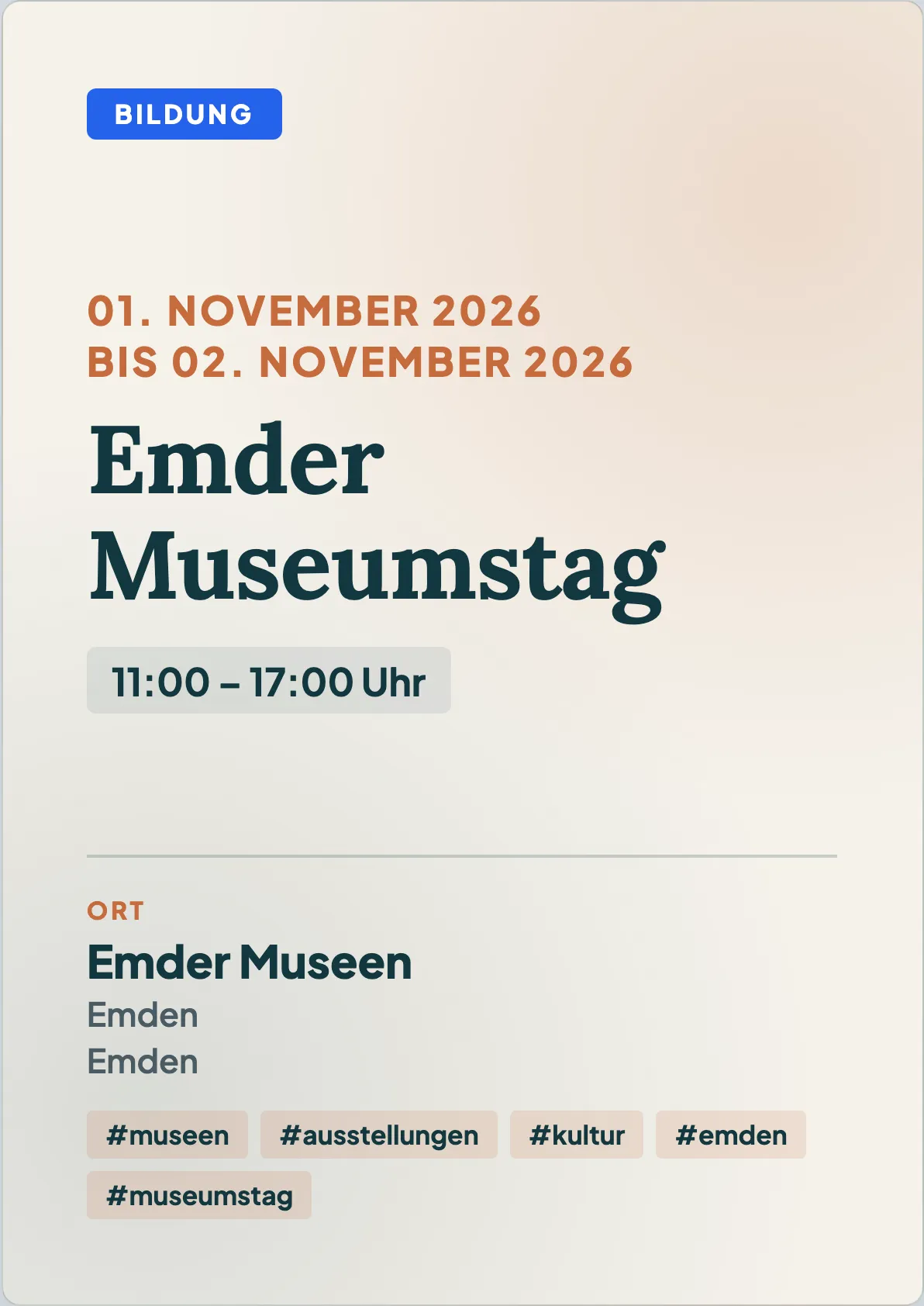 Veranstaltungsflyer
