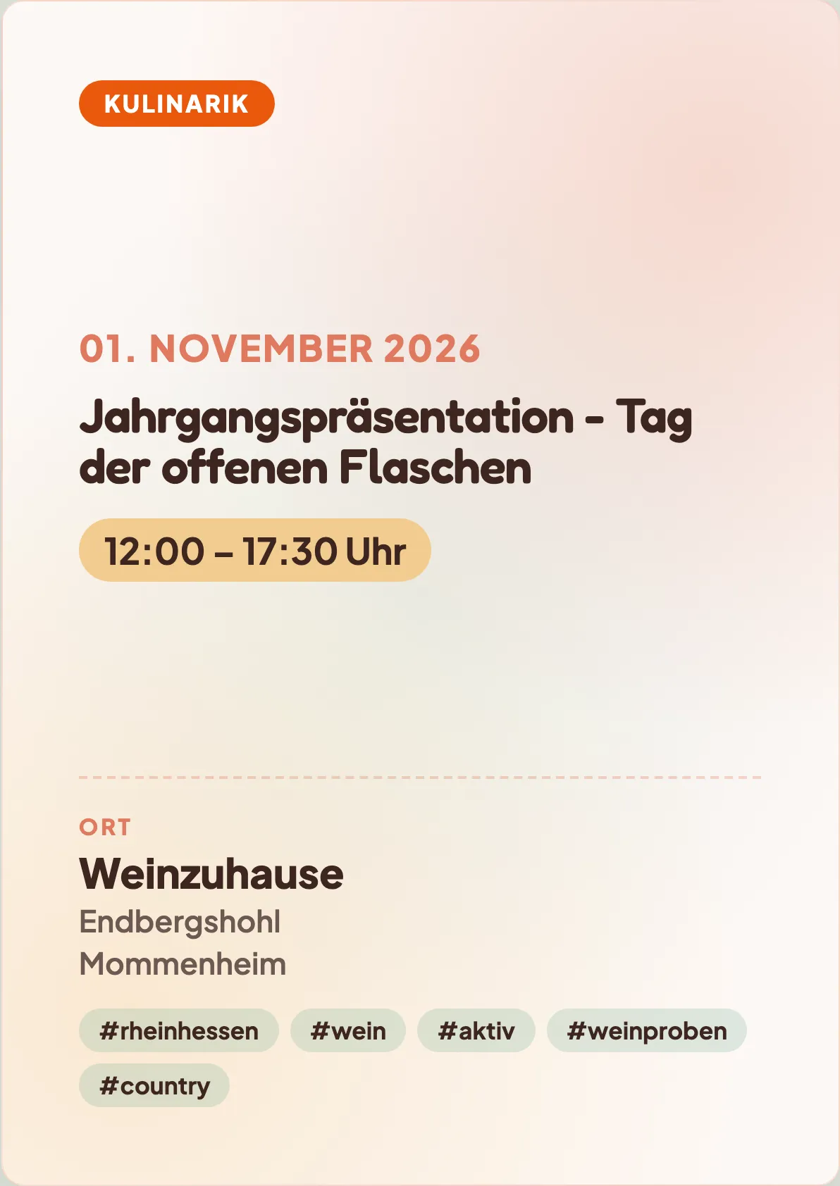 Veranstaltungsflyer