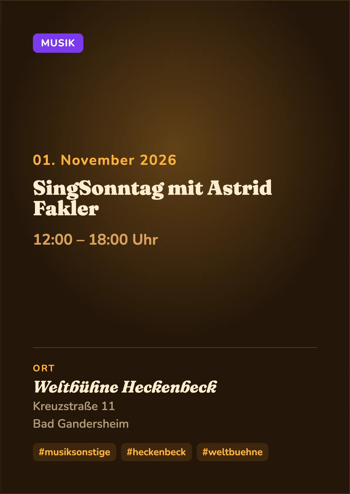 Veranstaltungsflyer