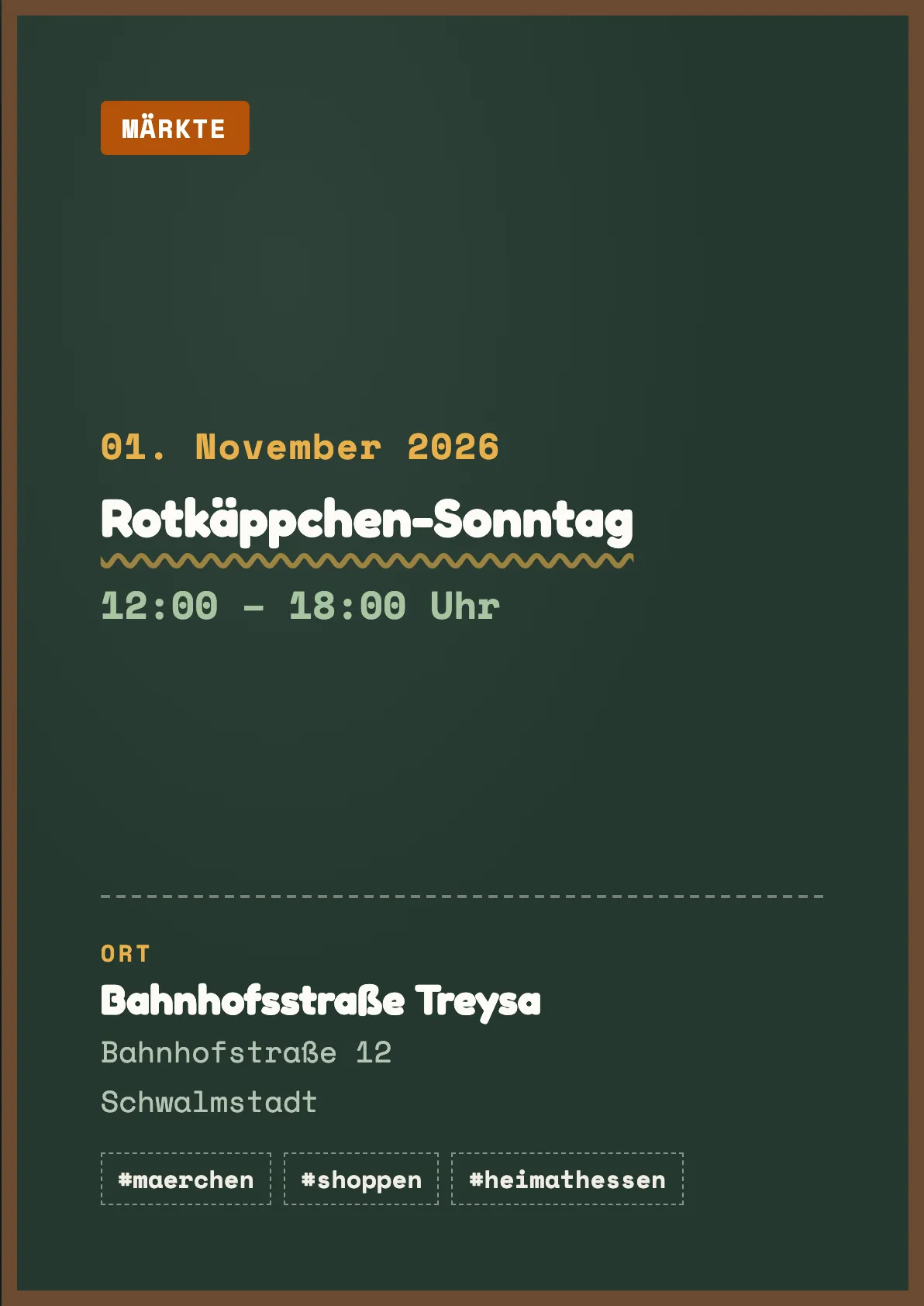Veranstaltungsflyer