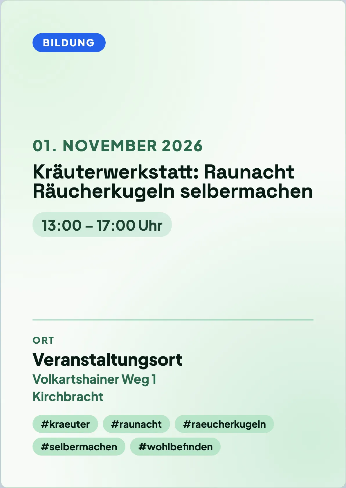 Veranstaltungsflyer