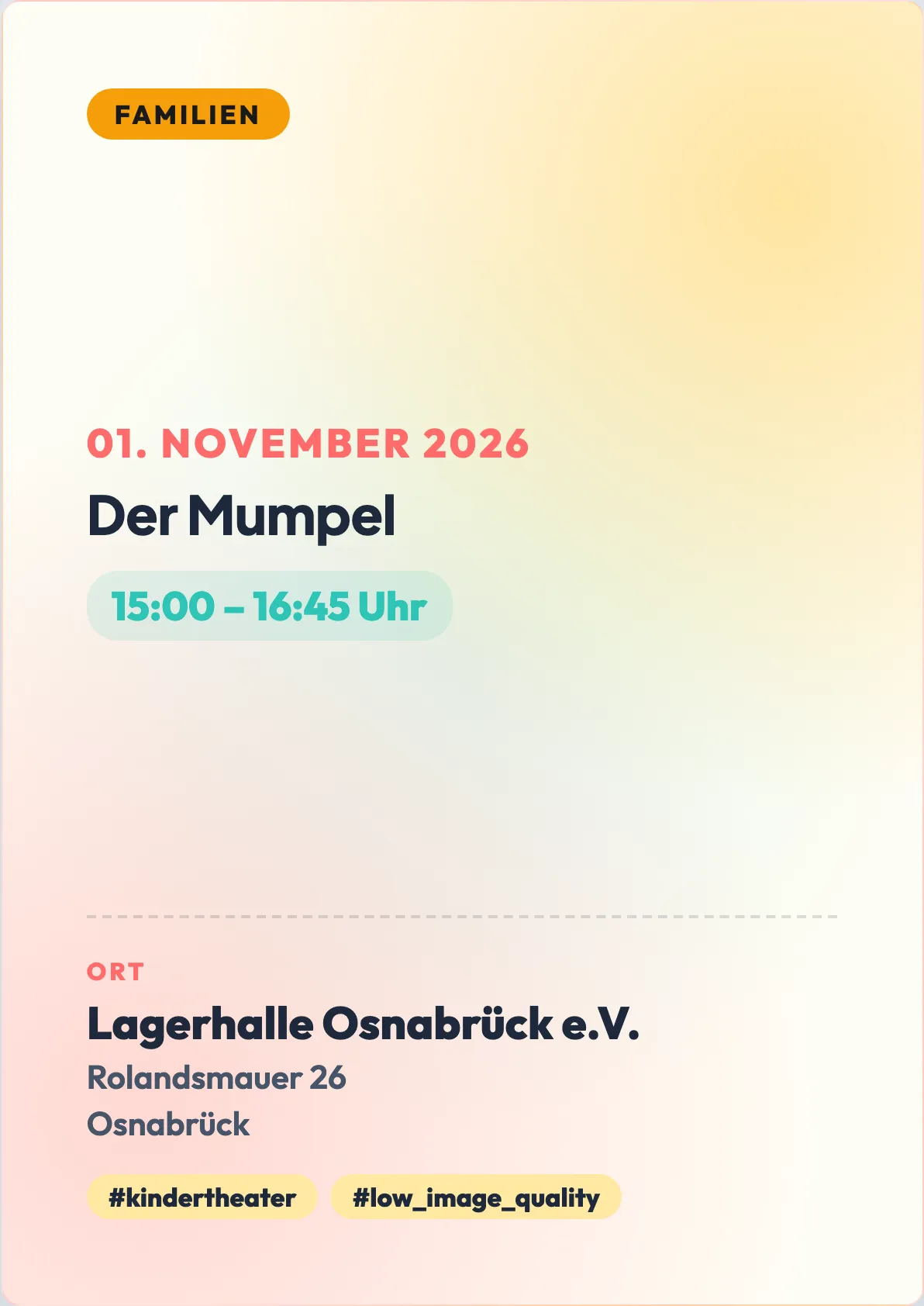 Veranstaltungsflyer