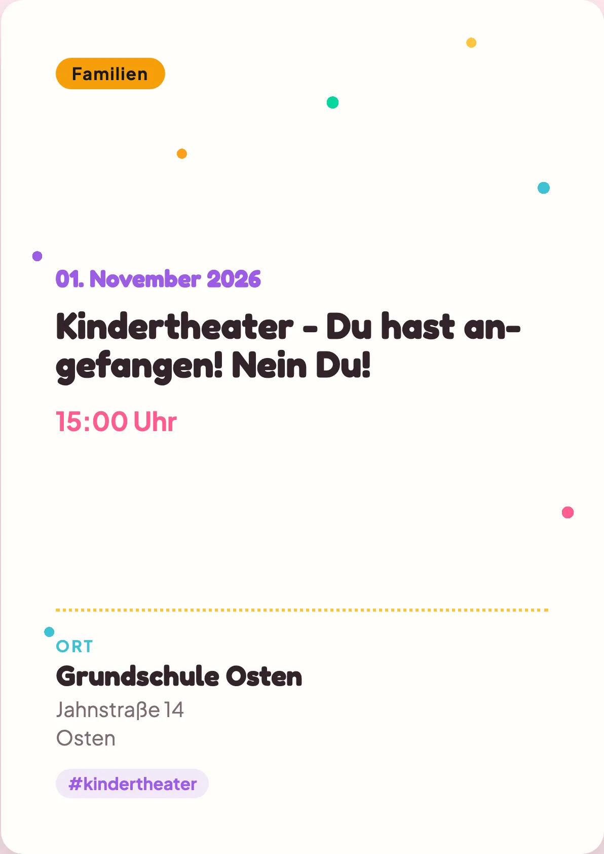 Veranstaltungsflyer