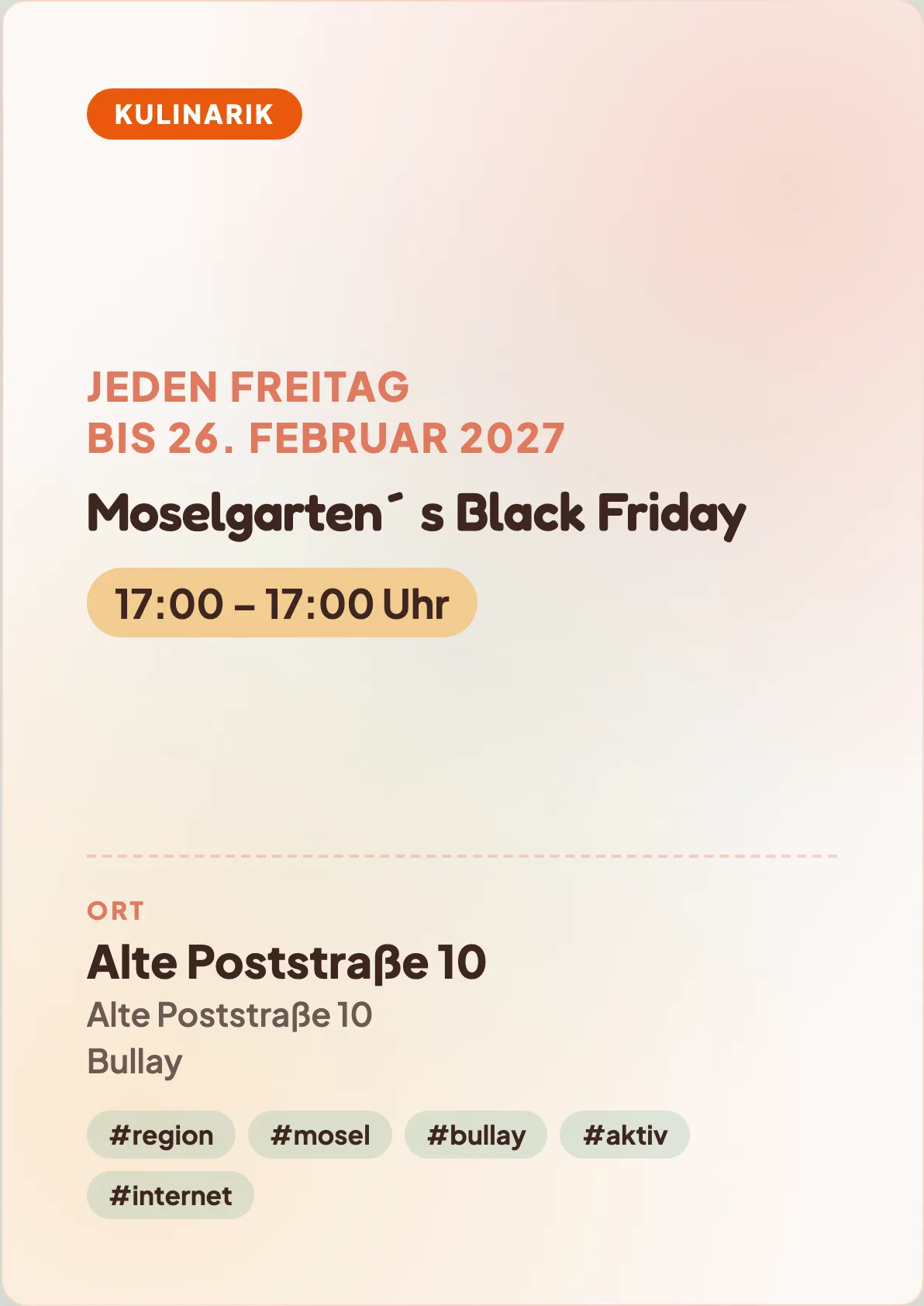 Veranstaltungsflyer