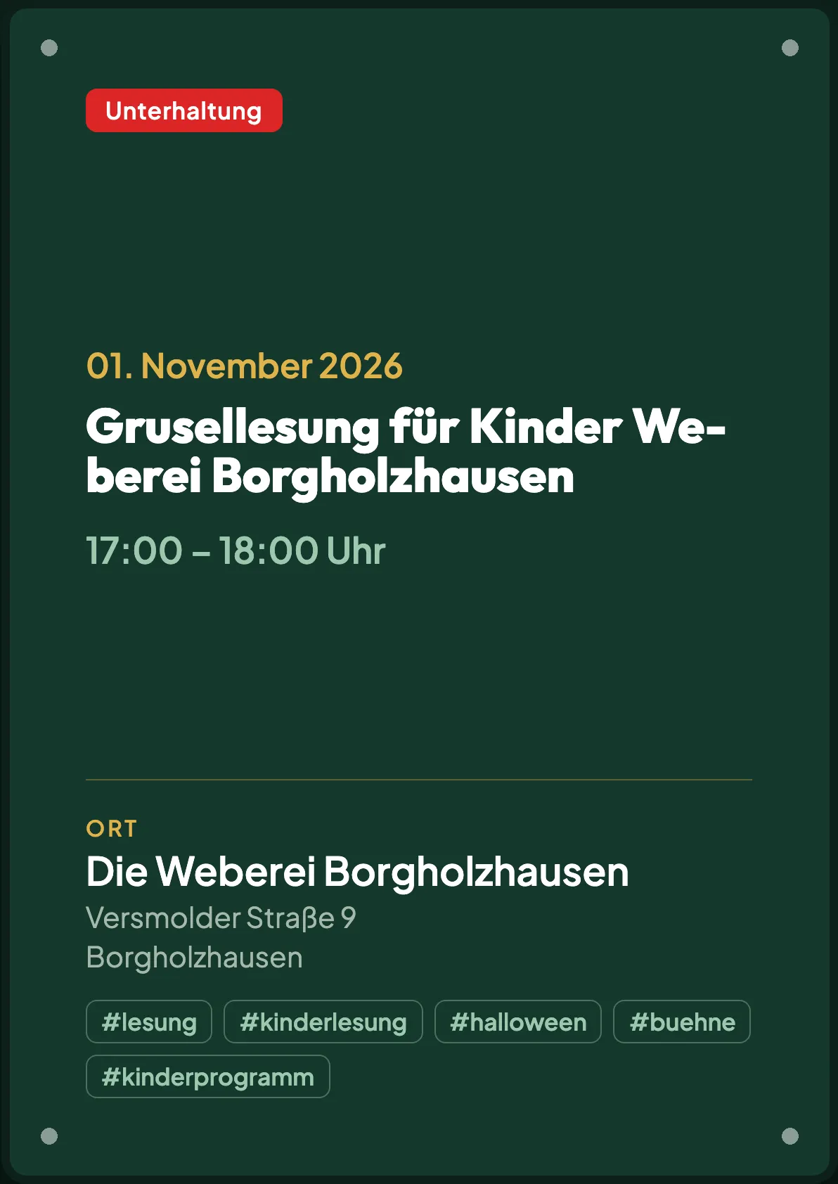 Veranstaltungsflyer